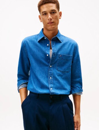 Tommy Hilfiger Denim Rf Shirt - Blue - M