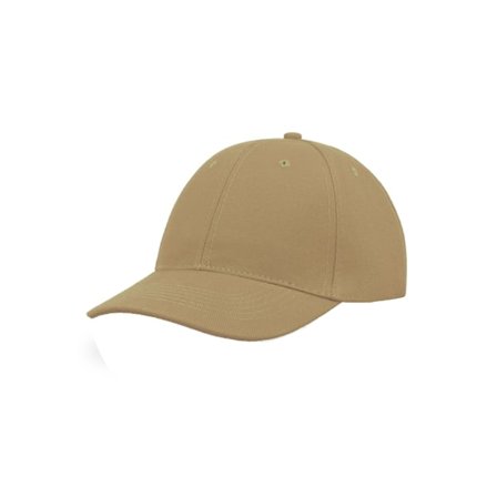 Atlantis Liberty Six Borstad Bomull 6 Panel Cap One Size Khaki