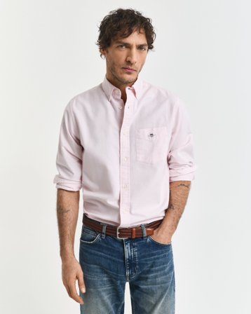 GANT Herren Regular Fit Classic Oxford-Hemd (XL) Rot Rosa
