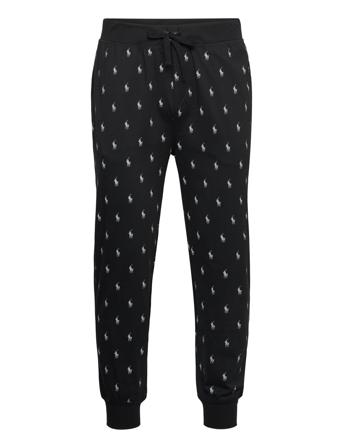 Polo Ralph Lauren Underwear Allover Pony Cotton Jersey Sleep Jogger Svart