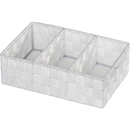 Adria baderomsoppbevarer - med håndtak, 32 x 10 x 21 cm, Hvit