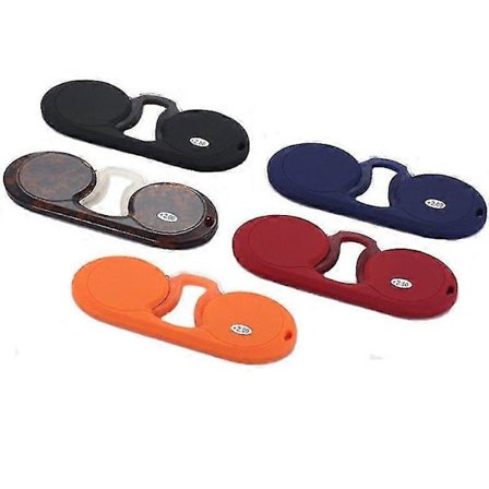 Bærbare myke silikonklips nese presbyopiske briller nøkkelring menn og kvinner lesebriller ovale briller DB