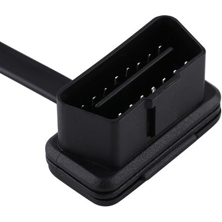 Autobil 16-stifts hane till hona OBD2 förlängningskabel diagnostisk adapter 30cm/12 tum längd