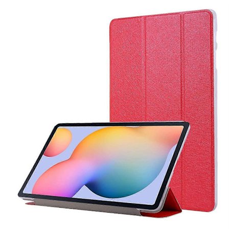Läderfodral med silkesstruktur för Samsung Galaxy Tab S8+ / Tab S8 Plus / Tab S7 FE / Tab S7+ / T970