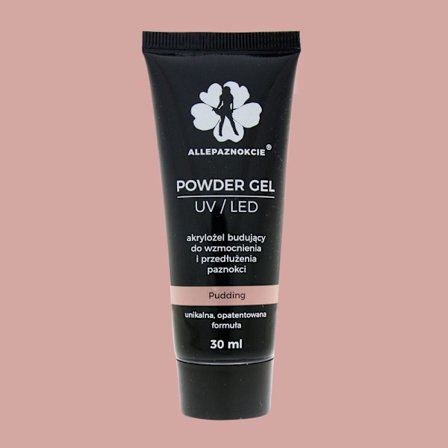 Akrylgel - Powder gel - Pudding 30 ml - Allepaznokcie