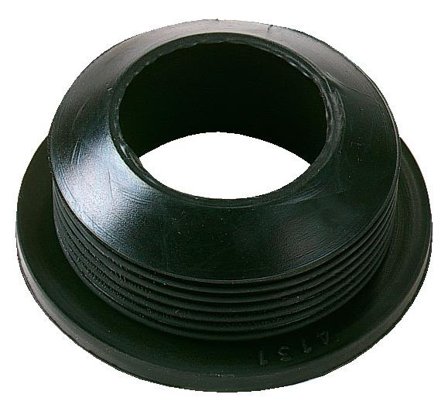 Purus 3106952 Gumminippel til plastrør, sort 43/32 mm, Indendørs afløb