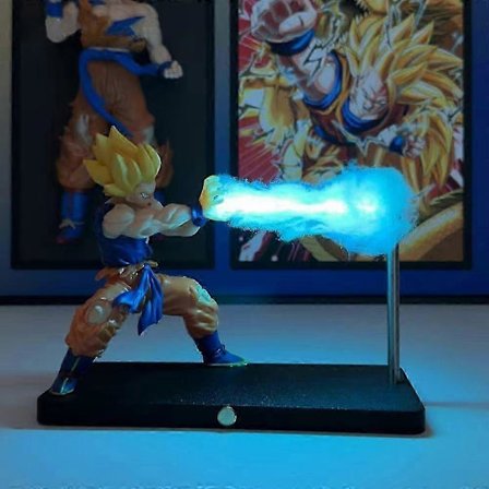 Dragon Ball Anime Touch Kamehameha Magnetisk Natlampe Kreativ Skrivebordsdekoration Cool Model Dukke Drenge Gaver[YJD]