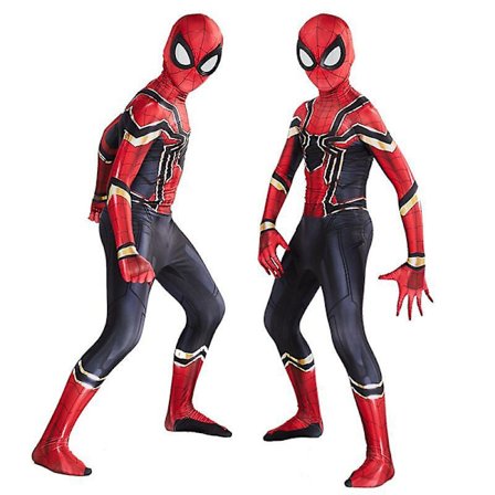 Spider-man Cosplay kostyme Peter Parker Spider-man Klær Stål Spider-man Dark Spider-man Tight W