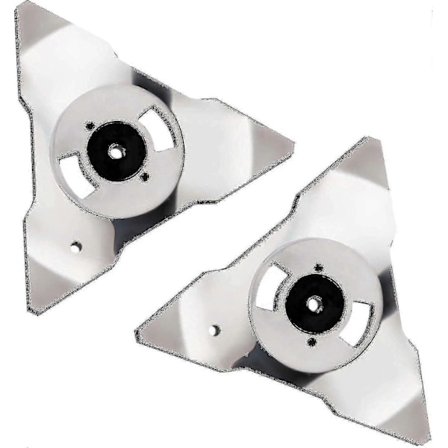 2-pak Udskiftningsblade til Robomow robotplæneklipper RS TS MS RC TC MC modeller rustfrit stål - ZCL1867[HK]