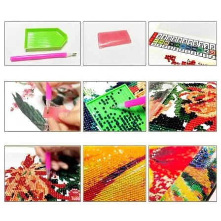 5D Timanttimaalaus Timanttimaalaus Ranta 30×20—pa