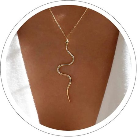 Silver Snake Halsband Guld Snake Halsband För Kvinnor Cobra Orm Halsband Snake Hänge Halsband Guld Halsband För Kvinnor Trendigt Halsband Fin Orm