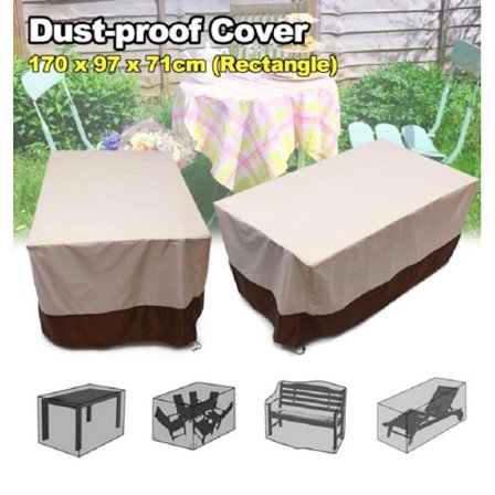 1 stk hagemøbeltrekk, utendørs støvtett trekk 170*97*71cm,