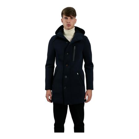 Bob, Single-Breasted Coats Blauw, Heren, Maat:L