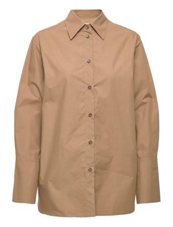 Joelle Shirt Langermet Skjorte Beige Filippa K