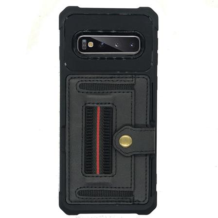 Samsung Galaxy S10 Plus - Tehokas kansi korttitelineellä Svart