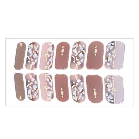 Nagelklistermärken Hela omslag Nagellackremsor, Självhäftande Gel Nail Art Dekaler För Kvinnor Flickor DQ3-075