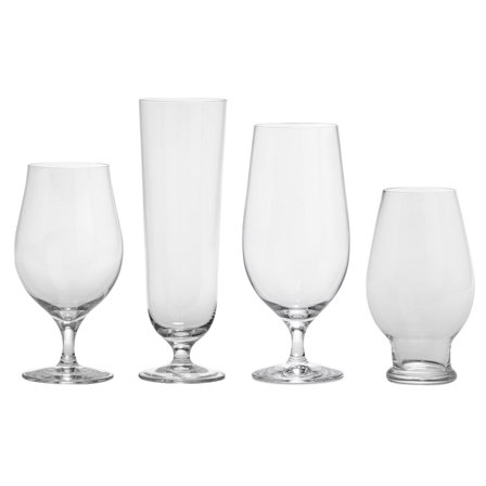 Orrefors Beer tasting sett, 4 glass' - 'Transparent