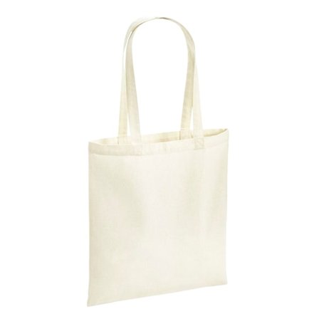 Westford Mill Återvunnen Bomull Tote Bag One Size Naturlig