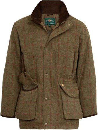Alan Paine M's Combrook Waterproof Tweed Shooting Field Coat Sage