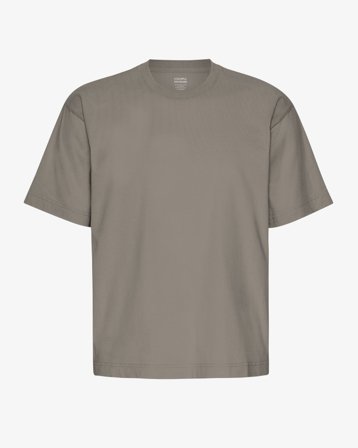 Oversized Organic T-Shirt - Misty Brown S