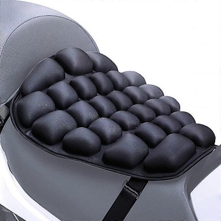 Tryckavlastande Uppblåsbar Luft Sittdyna Motorcykelsitsdyna 38 x 35 cm För Förare (FMY)