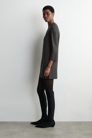 COS Women's Abito Mini Sartoriale In Jersey in Nero