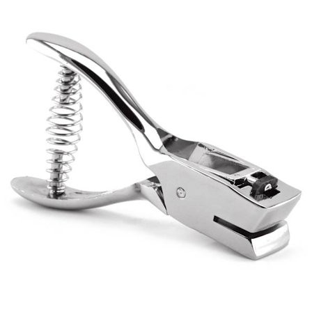 Bärbar ID-kortplats Hål Metallhålslag Tång för ID-kortbricka PVC-fotoetikett