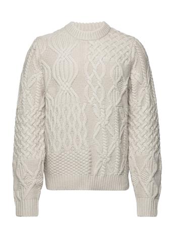 Harolds Crew Neck 11250 Strikkegenser M. Rund Krage Beige Samsøe Samsøe