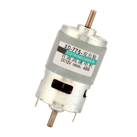 775 Motor 50W Høj Effekt Stort Drejningsmoment Dobbelt Aksel DC Motor (12V4500RPM uden beslag)