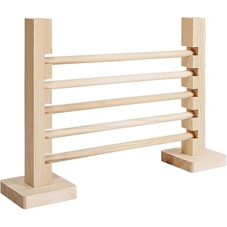 Kanin ketteryysharjoittelupuu, korkeussäädettävä kanin puu, puinen kanin hyppy