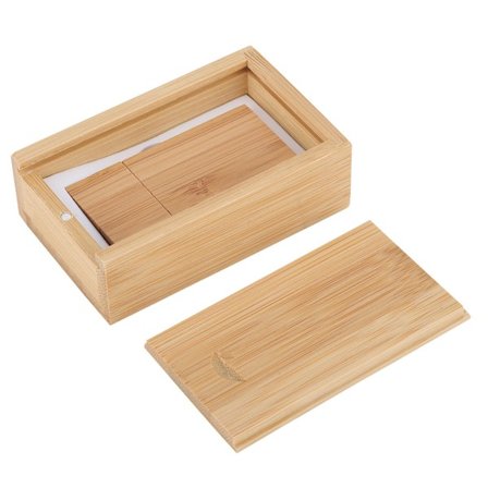 Trä USB-minne med lång formfaktor, lagringsenhet USB 2.0 (128 GB)