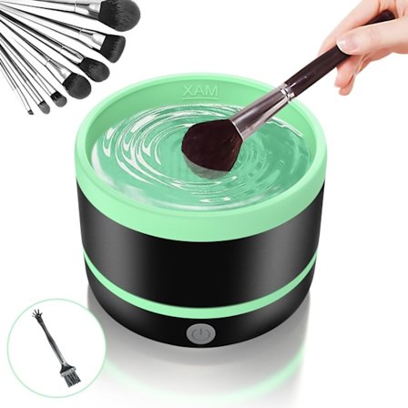 Elektrisk sminkborste-rengörare Typ-C Liten Avtagbar borste-rengörare