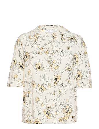 Adonia Polysilk 2/4 Shirt Aop Kortermet Skjorte Multi/mønstret MOSS COPENHAGEN