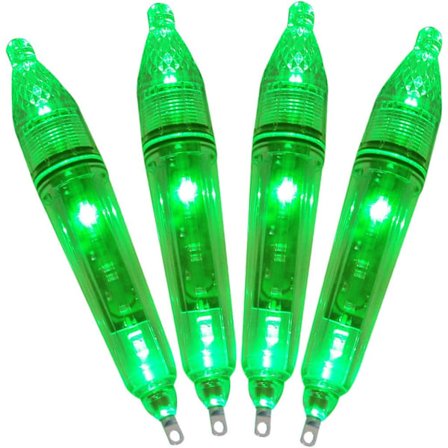 4 sæt båd dock lokkemad batteri drevet grøn undervands fiskeri