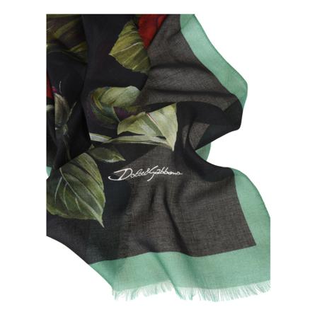Dolce & Gabbana, Silky Scarves Zwart, Dames, Maat:ONE Size
