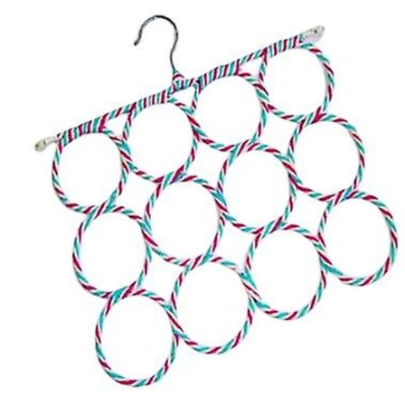 Sjal Skjerf Holder Foldbar Slips Belte Henger Organizer Vev Henger Display Stativ, 1 stk