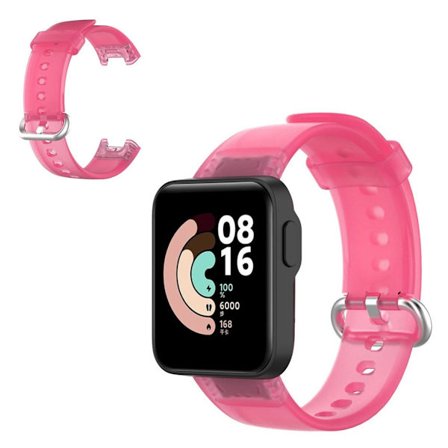 Xiaomi Mi Watch Lite / Redmi Watch transparent watch band - Transparent Rose Red