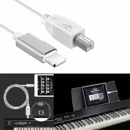 Lightning till Type-b Midi Keyboard Converter USB 2.0-kabel för Iphone 7 8 X Ipad