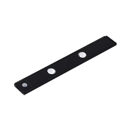Trådløs under-skapbelysning med USB-lader, dimbar LED-skapbelysning av høy kvalitet black 30cm