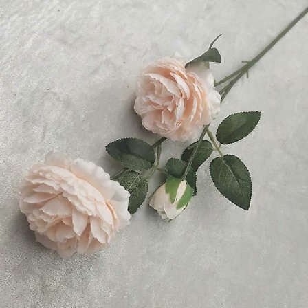 6 kunstige, rike og dyrebare pioner, simuleringsbukett, dekorasjon til hjem, bryllup og fest (champagne)