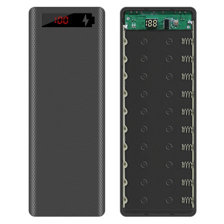 L10 LCD-skjerm DIY 10x18650 Batteri for Case Power Bank for Shell Bærbar ekstern boks uten batteri Powerbank Prote