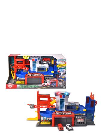 Fire & Rescue Playset Toys Toy Cars & Vehicles Vehicle Garages Multi/mønstret Dickie Toys
