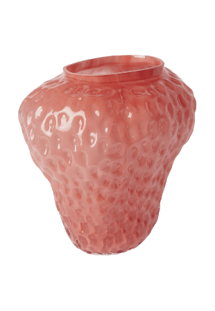 Åhléns Home Vas STRAWBERRY 25 cm Dekoration Röd ONESIZE