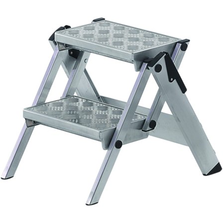 Zarges Plazatec P Trappstege 2-steg, arbetshöjd 2,45 m, Stegar & ställningar