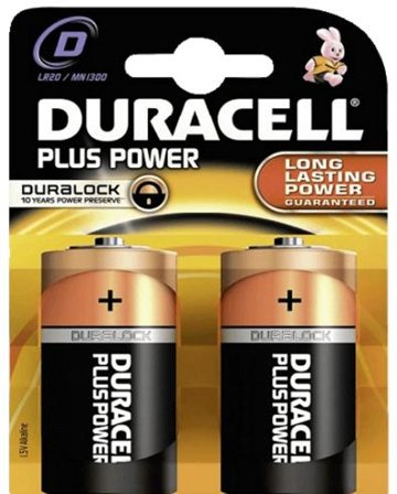 Duracell Plus Power MN1300 batteri - 2 x D - Alkalisk