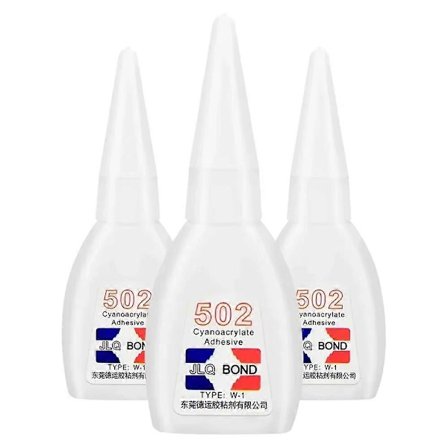 502 Superlim Øjeblikkelig Hurtigtørrende Cyanoacrylat Stærk Lim Hurtig Binding Læder Gummi Metal Kontorartikler Hurtig Lim GS