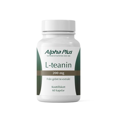 Alpha Plus L-teanin 200 mg 60 kapslar