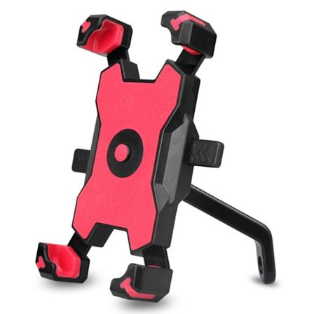 Universal BG-116 telefonholder til cykel/motorcykel - Bakspejl / Rød