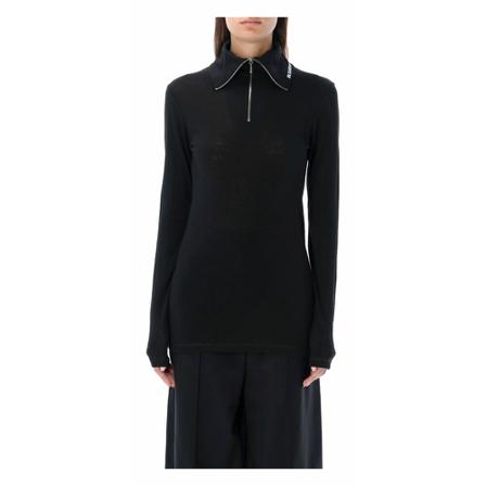 Jil Sander Turtlenecks Sort, Dame Rullekraver