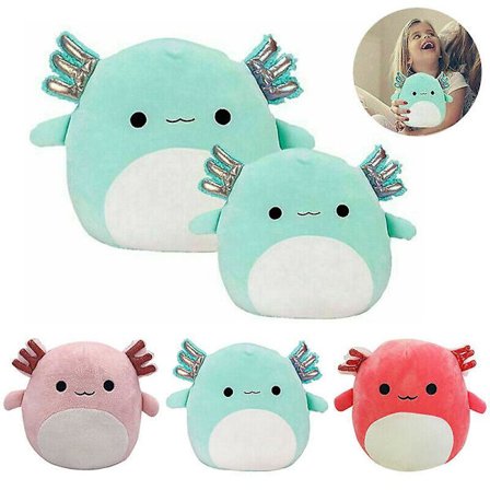 Täytetty pehmoaksolotli Teal Anastasia -nukke Pehmeä Squishmallow -lelulahja punainen